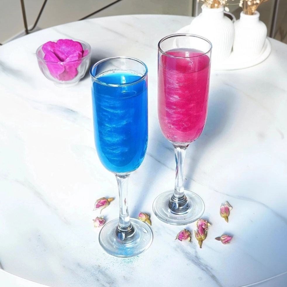 Edible Glitter Pink & Blue